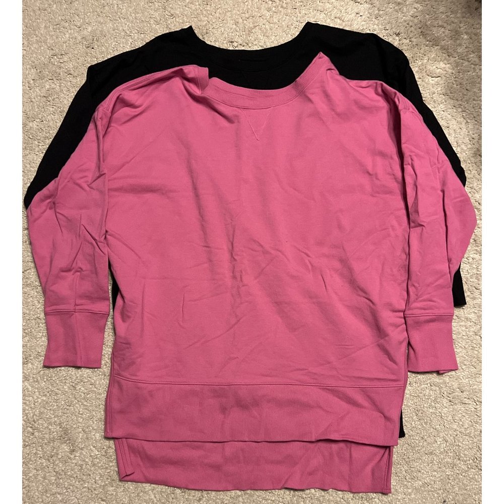 Terra & Sky Plus Size Solid French Terry Sweatshirts